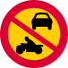 cars and motorcycles prohibited sign