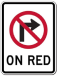 no turn on red sign
